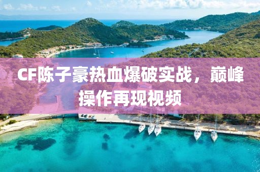 CF陈子豪热血爆破实战，巅峰操作再现视频