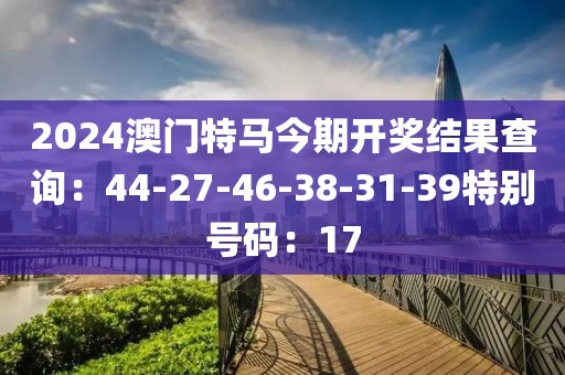 2024澳门特马今期开奖结果查询：44-27-46-38-31-39特别号码：17