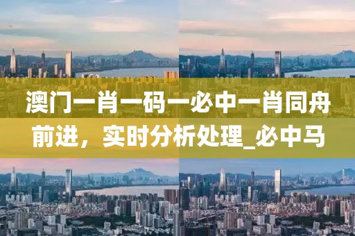 澳门一肖一码一必中一肖同舟前进，实时分析处理_必中马