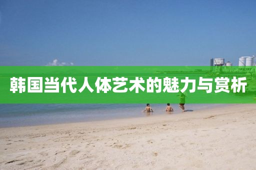 韩国当代人体艺术的魅力与赏析