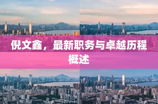 倪文鑫，最新职务与卓越历程概述