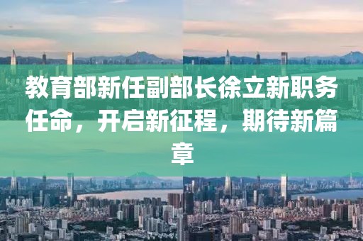 教育部新任副部长徐立新职务任命，开启新征程，期待新篇章