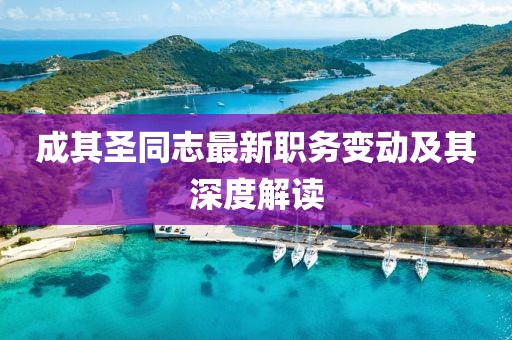 成其圣同志最新职务变动及其深度解读