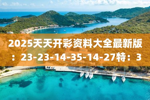 2025天天开彩资料大全最新版：23-23-14-35-14-27特：30
