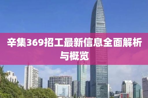 辛集369招工最新信息全面解析与概览