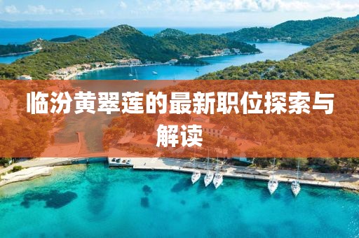 临汾黄翠莲的最新职位探索与解读