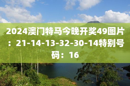 2024澳门特马今晚开奖49图片：21-14-13-32-30-14特别号码：16