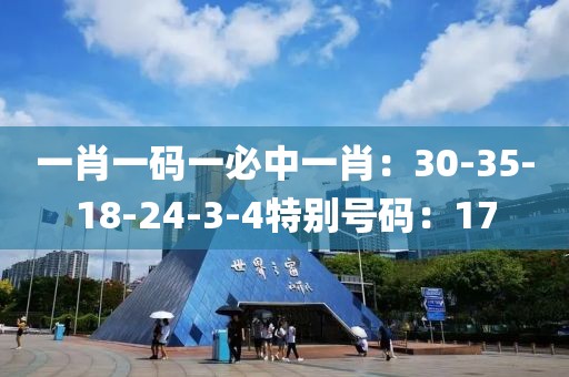 一肖一码一必中一肖：30-35-18-24-3-4特别号码：17