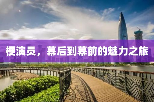梗演员，幕后到幕前的魅力之旅