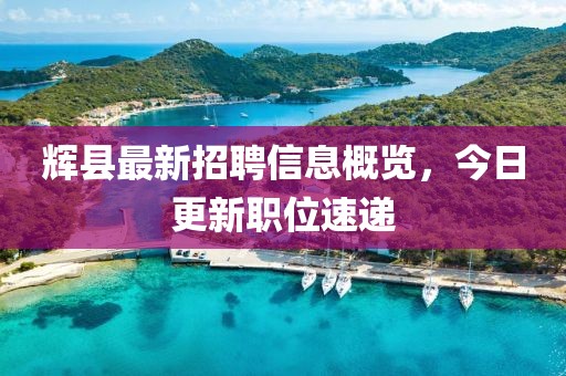 辉县最新招聘信息概览，今日更新职位速递