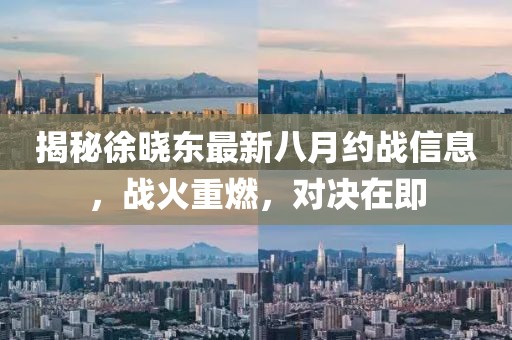 揭秘徐晓东最新八月约战信息，战火重燃，对决在即