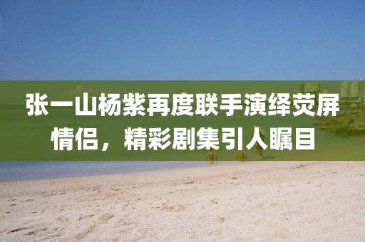 张一山杨紫再度联手演绎荧屏情侣，精彩剧集引人瞩目