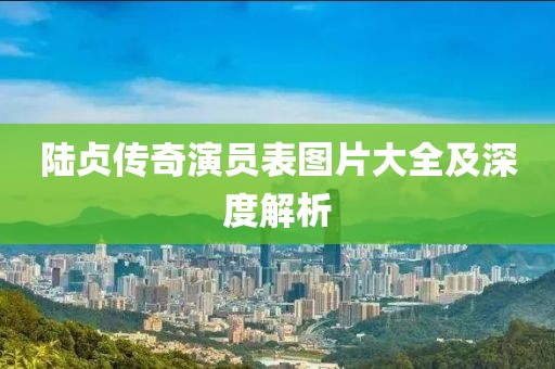 陆贞传奇演员表图片大全及深度解析