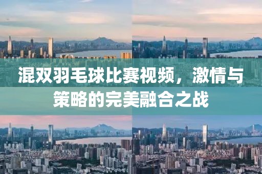 混双羽毛球比赛视频，激情与策略的完美融合之战