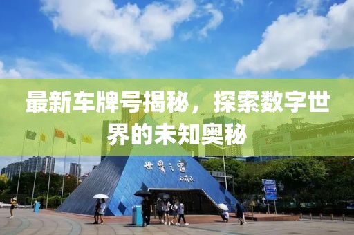 最新车牌号揭秘，探索数字世界的未知奥秘