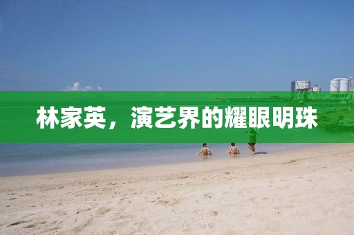 林家英，演艺界的耀眼明珠