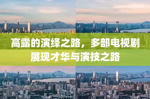 高露的演绎之路，多部电视剧展现才华与演技之路