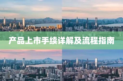 产品上市手续详解及流程指南