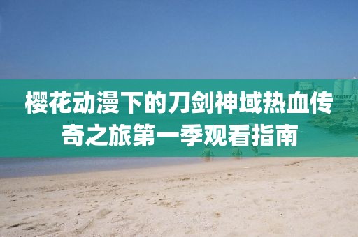 樱花动漫下的刀剑神域热血传奇之旅第一季观看指南