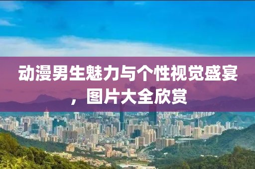 动漫男生魅力与个性视觉盛宴，图片大全欣赏