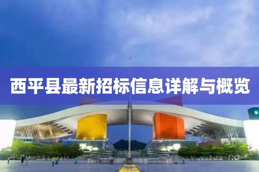 西平县最新招标信息详解与概览