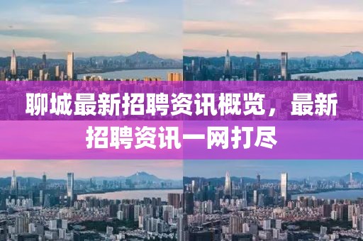 聊城最新招聘资讯概览，最新招聘资讯一网打尽