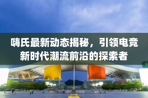 嗨氏最新动态揭秘，引领电竞新时代潮流前沿的探索者