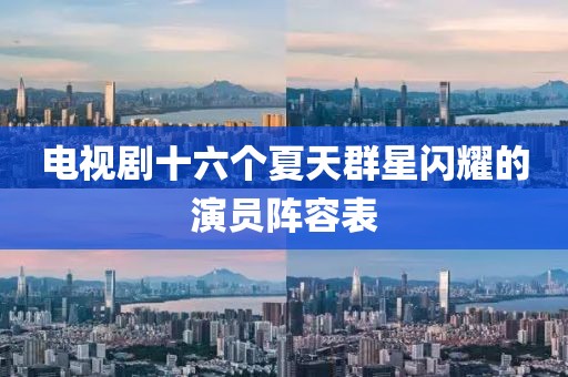 电视剧十六个夏天群星闪耀的演员阵容表