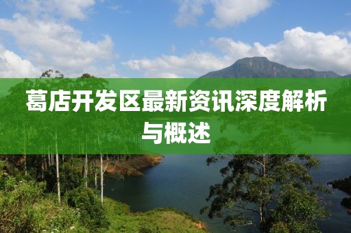 葛店开发区最新资讯深度解析与概述