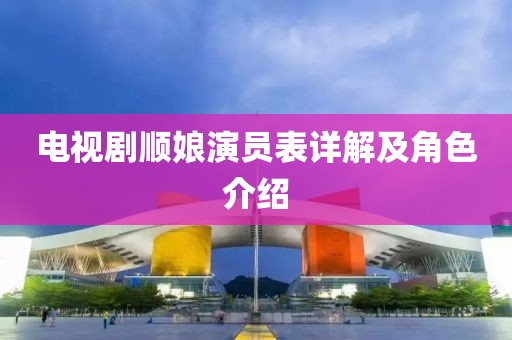 电视剧顺娘演员表详解及角色介绍