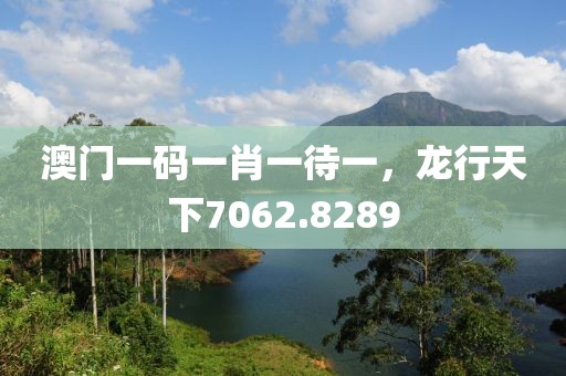 澳门一码一肖一待一，龙行天下7062.8289