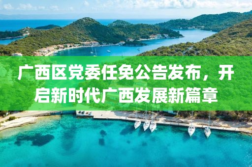 广西区党委任免公告发布，开启新时代广西发展新篇章