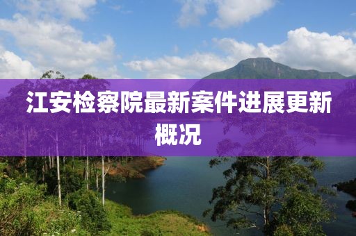 江安检察院最新案件进展更新概况