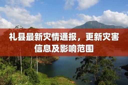 礼县最新灾情通报，更新灾害信息及影响范围