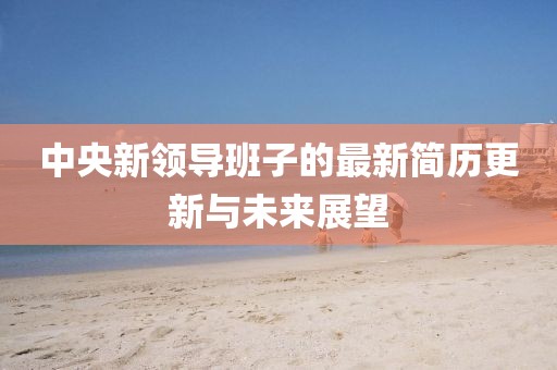 中央新领导班子的最新简历更新与未来展望