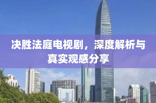 决胜法庭电视剧，深度解析与真实观感分享