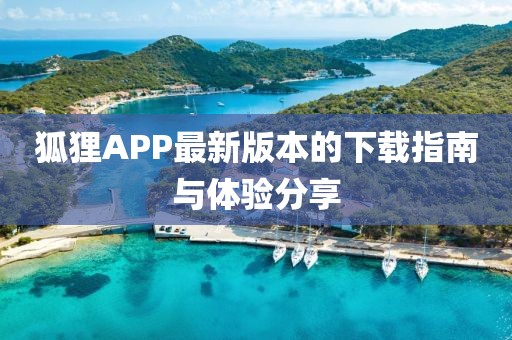 狐狸APP最新版本的下载指南与体验分享