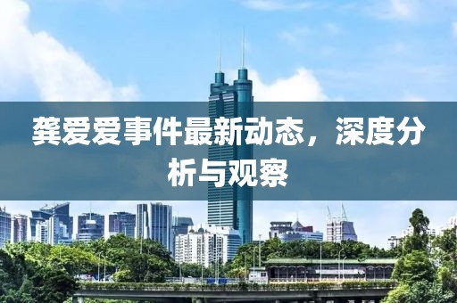 龚爱爱事件最新动态，深度分析与观察