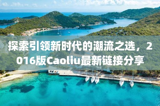 探索引领新时代的潮流之选，2016版Caoliu最新链接分享
