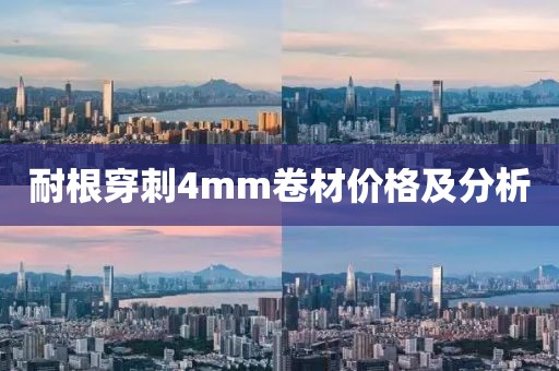 耐根穿刺4mm卷材价格及分析