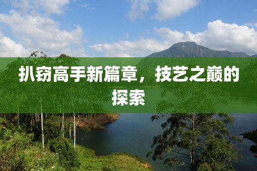 扒窃高手新篇章，技艺之巅的探索