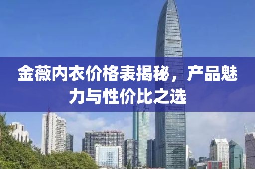 金薇内衣价格表揭秘，产品魅力与性价比之选