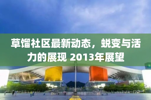 草馏社区最新动态，蜕变与活力的展现 2013年展望