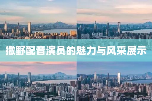 撒野配音演员的魅力与风采展示