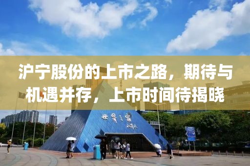 沪宁股份的上市之路，期待与机遇并存，上市时间待揭晓