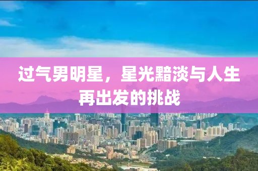 过气男明星，星光黯淡与人生再出发的挑战