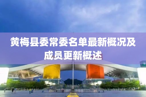 黄梅县委常委名单最新概况及成员更新概述
