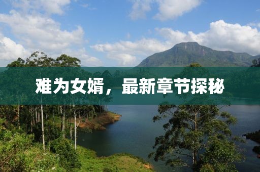 难为女婿，最新章节探秘