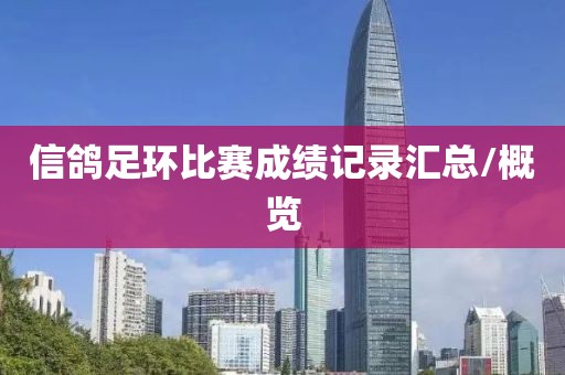 信鸽足环比赛成绩记录汇总/概览