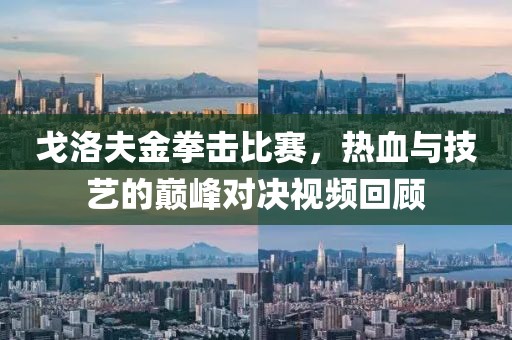 戈洛夫金拳击比赛，热血与技艺的巅峰对决视频回顾